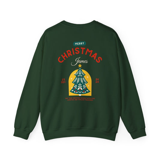 Customizable Christmas Sweatshirt – Add a Name for a Unique Gift