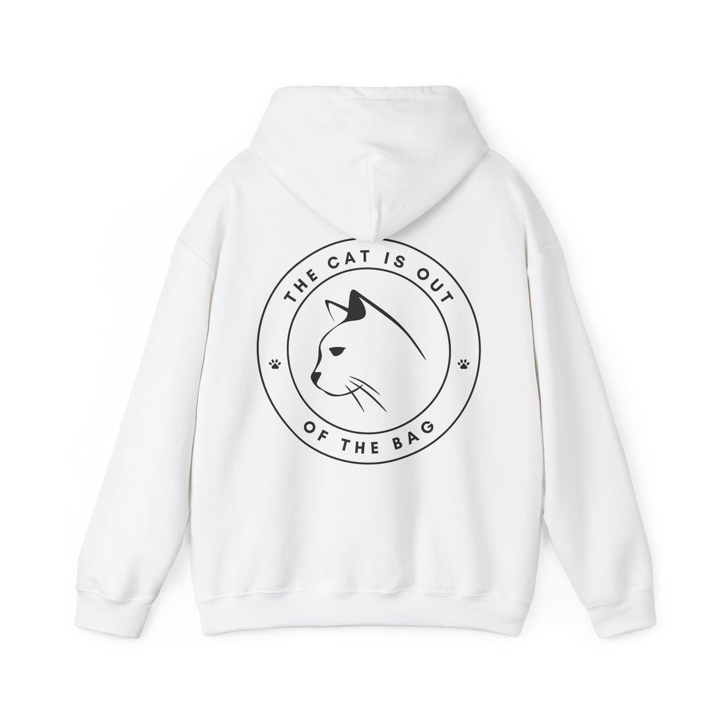 "The Cat Is Out of the Bag" Unisex Hoodie – Funny and Stylish