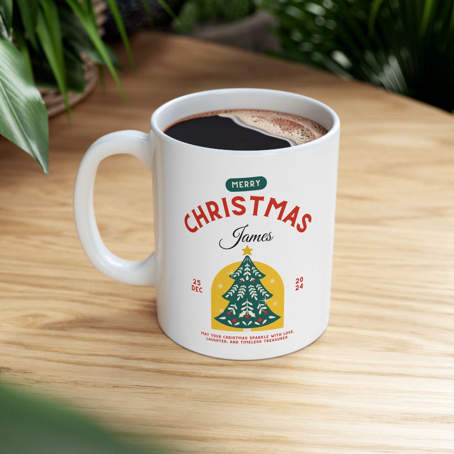 Customizable Ceramic Christmas Mug – Add Your Personal Touch (11oz, 15oz)