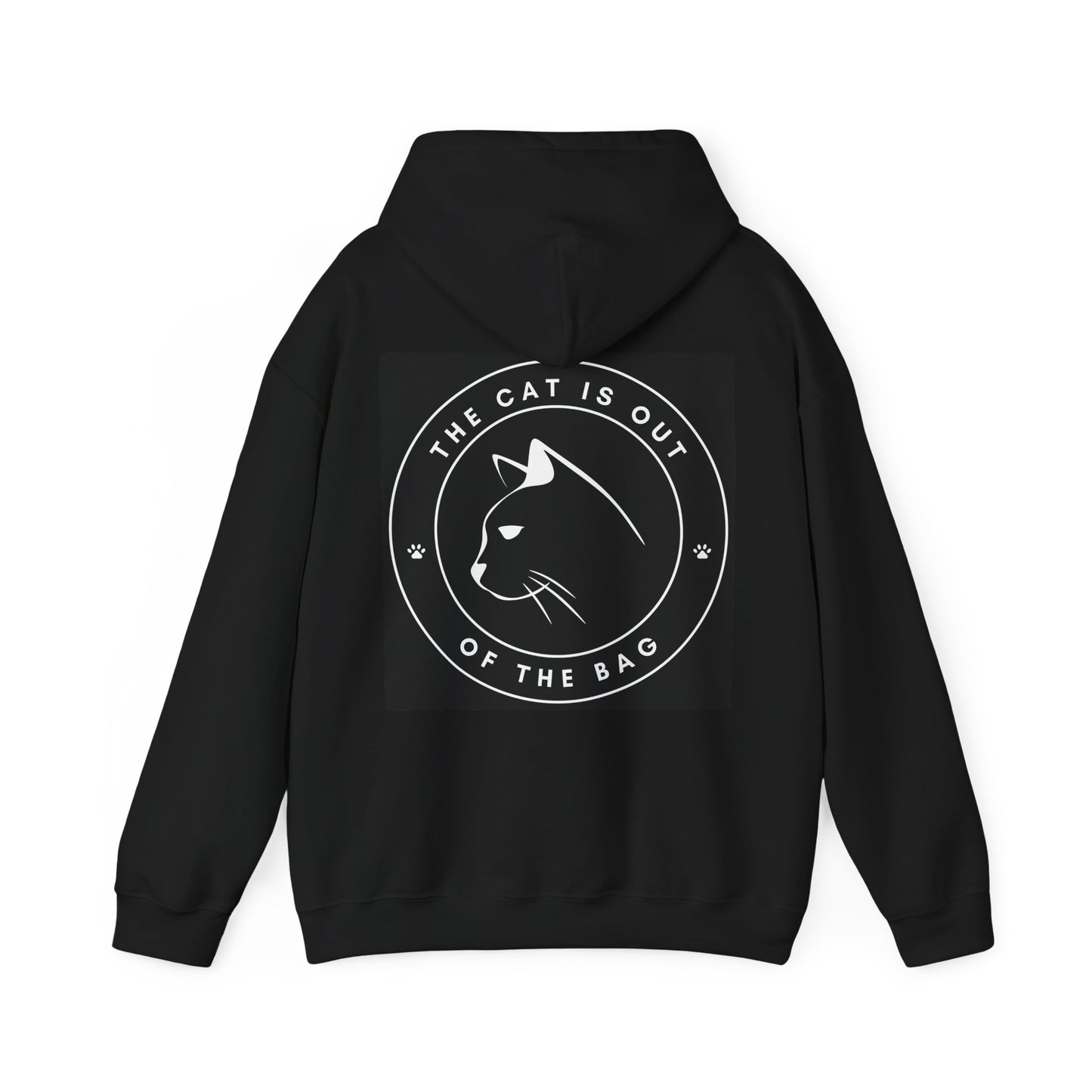 "The Cat Is Out of the Bag" Unisex Hoodie – Funny and Stylish