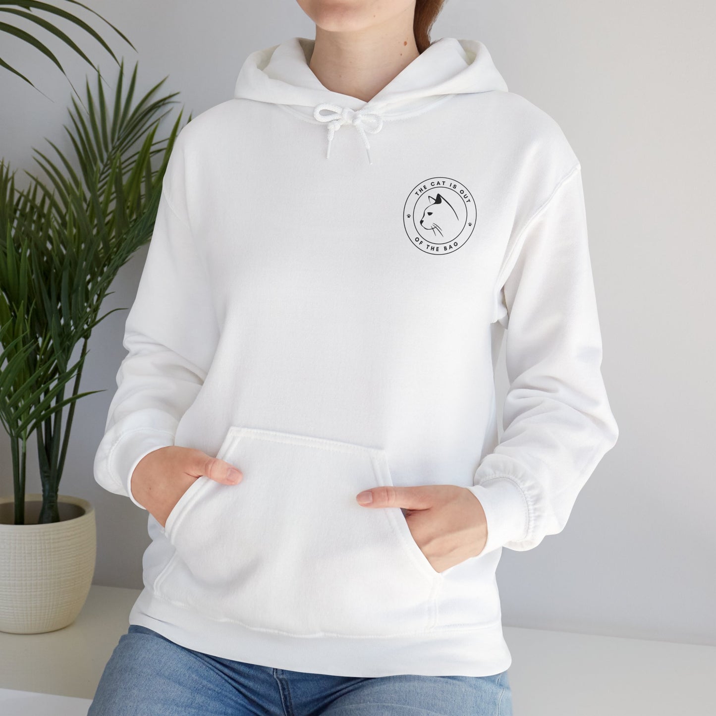 "The Cat Is Out of the Bag" Unisex Hoodie – Funny and Stylish