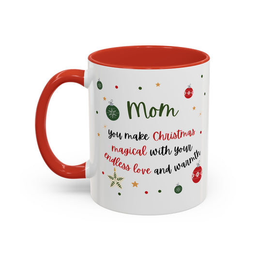 Accent Christmas Coffee Mug for Mom – Festive & Heartwarming Gift